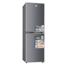 Frigo combiné – 146 L net – Silver – 3 tiroirs – Éco énergie –