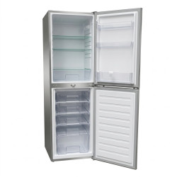 Frigo combiné – 5 tiroirs au congélateur – silver – avec clé –