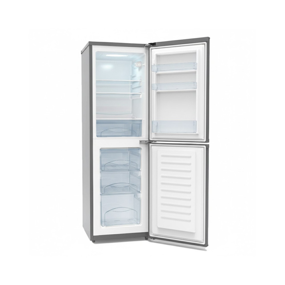 Réfrigérateur combiné 140 L – 3 tiroirs – Silver – NASCO -