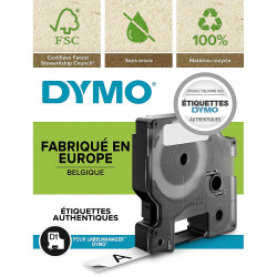 Dymo ruban D1 6 mm x 7 m Noir sur Jaune S0720790
