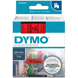 Dymo ruban 24mm x 7m - Noir/rouge S0720970