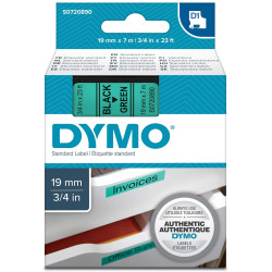 Dymo ruban 19mm x 7m - Noir/vert S0720890