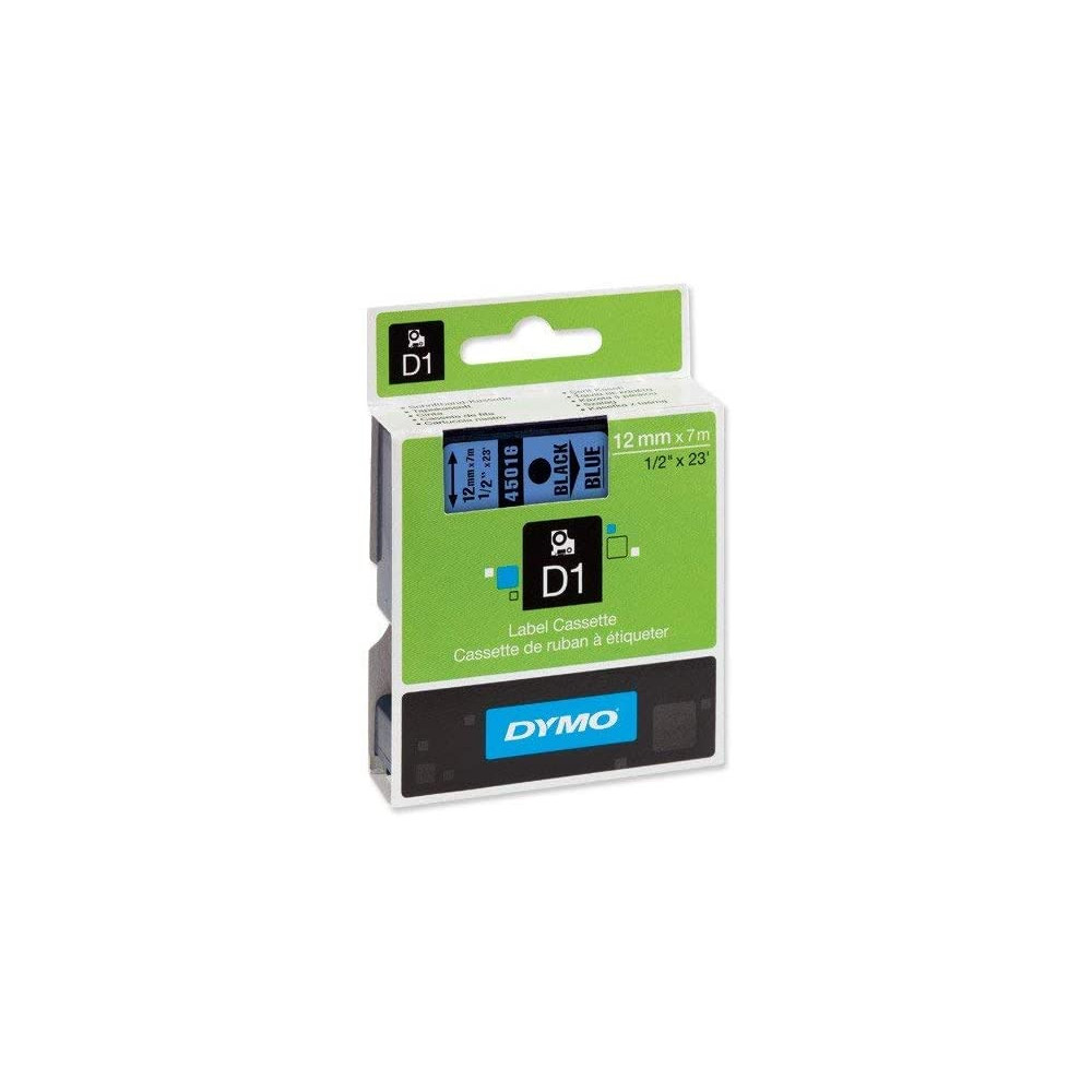 Dymo ruban 1000/12mm - Noir/bleu DI4501