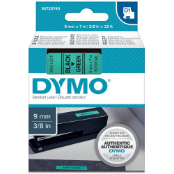 Dymo ruban 9mm - Noir/vert S0720740