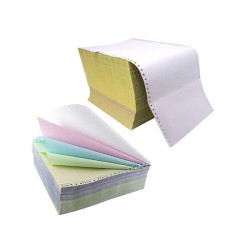 Papier Listing blanc 4 exemplaires 240x12 - carton de 2500