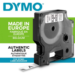 Dymo ruban 9mm - Noir/blanc DI40913