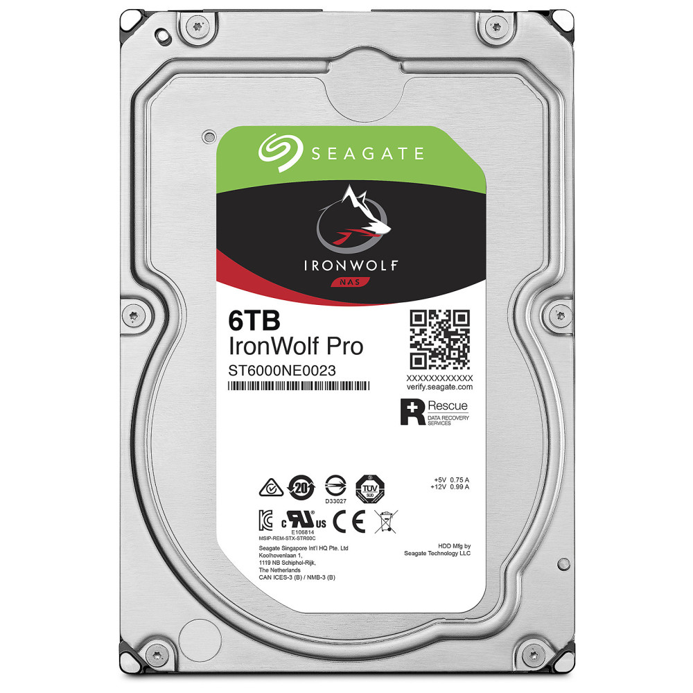 Disque dur HDD NAS 3,5 6Tera Iron Wolf