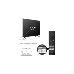 Téléviseur Hisense 55 Pouces - Vidaa Smart Tv - 4K UHD