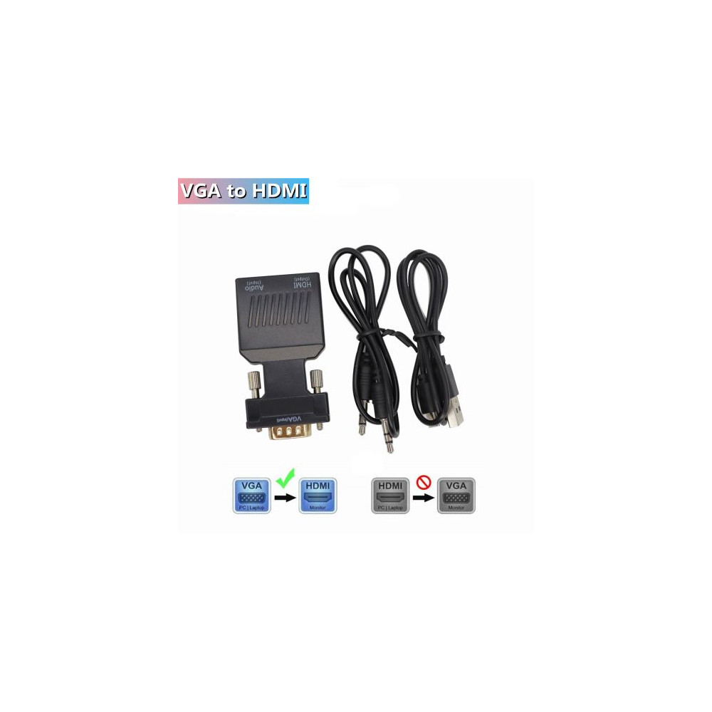 Adaptateur Convertisseur HD 1080P VGA Vers HDMI