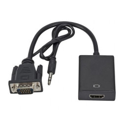 Adaptateur Audio - VGA Vers HDMI - Noir
