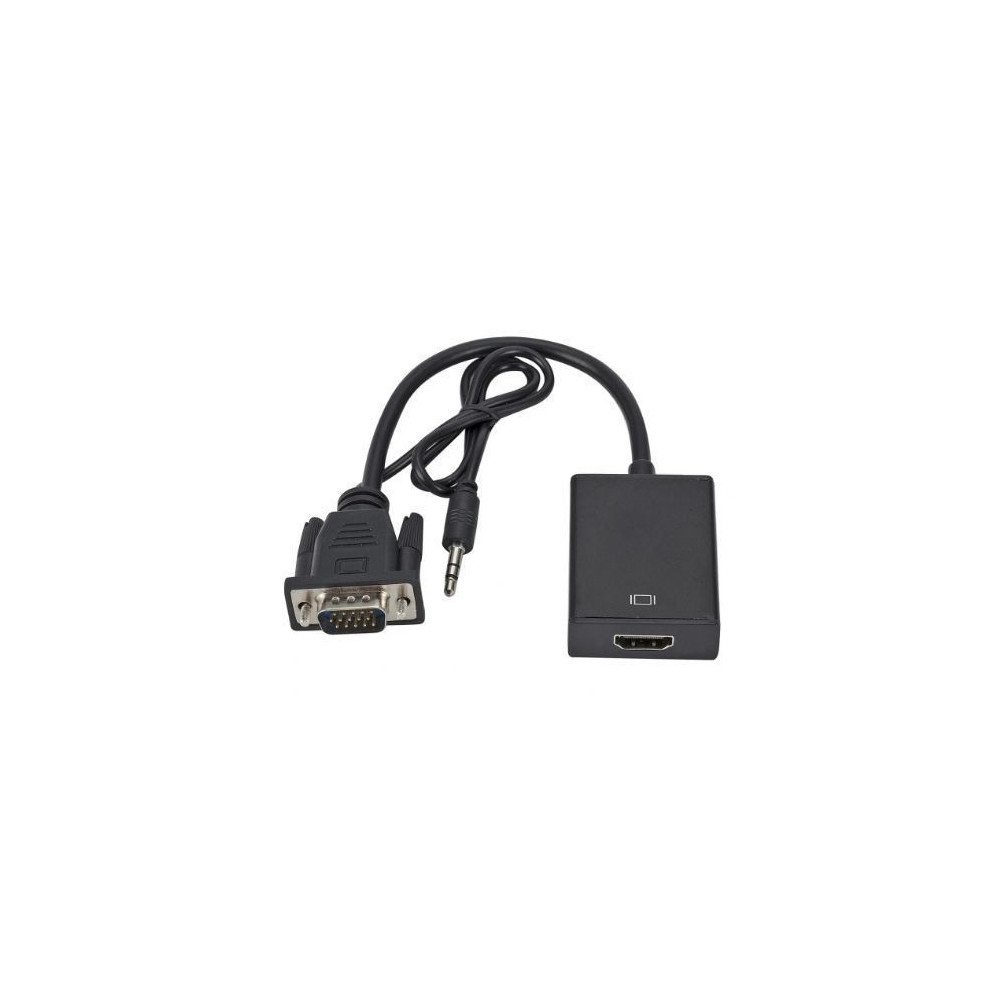 Adaptateur Audio - VGA Vers HDMI - Noir