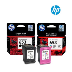 Cartouche D'encre HP 653 Noir Et Couleur (3YM75AE/3YM74AE)