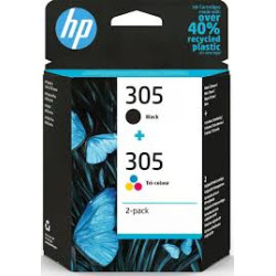 Cartouche D'Encre HP 305 Noir/3 Couleurs (6ZD17AE)