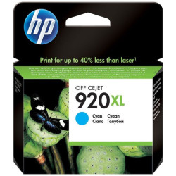 Cartouche D'encre HP 920XL Cyan D'origine (CD972AE)