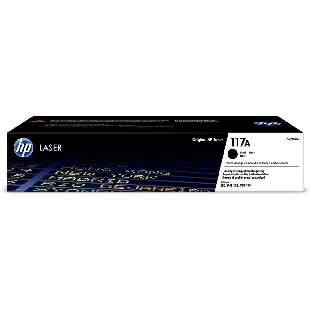 Cartouche De Toner Laser HP 117A-W2070A 1000 Pages Noir