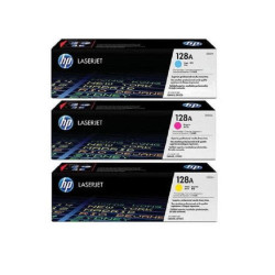 Cartouche de Toner HP 128A (CF371AM) jaune, cyan, magenta