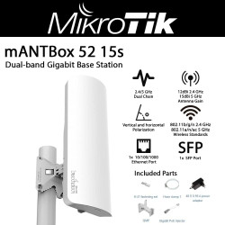 Point D'accès Bi-bande MikroTik MANTBox 52 15s