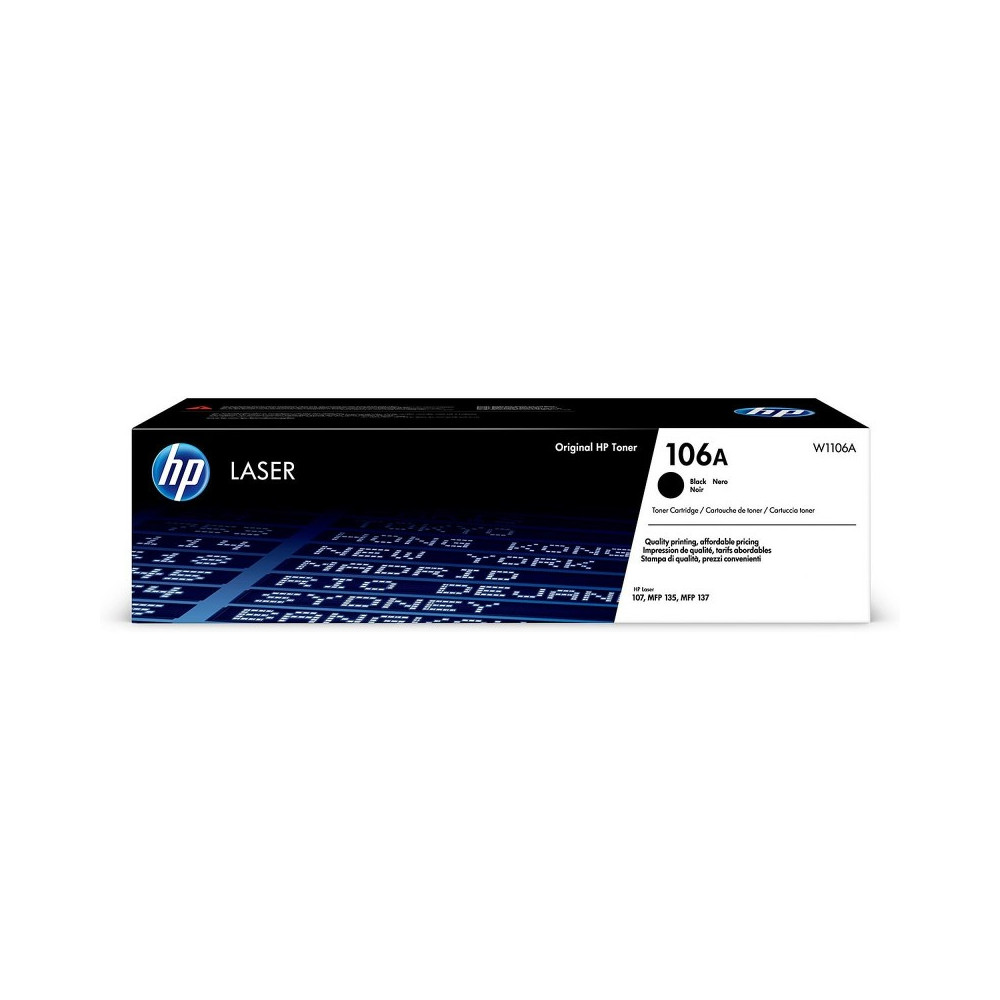 Cartouche de Tonner HP 106A (W1106A) noir