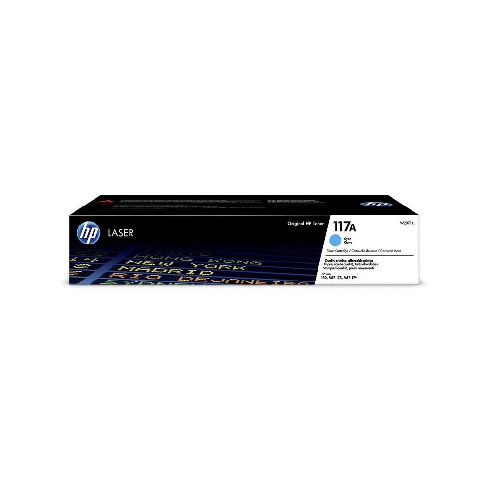 Cartouche de Toner HP Laser 117A (W2071A) Cyan