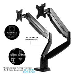 Support écran PC Double Ecrans Pivotant