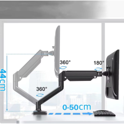 Support écran PC Double Ecrans Pivotant