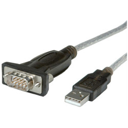 Câble convertisseur USB 2.0, A mâle / DB9 mâle (RS-232)