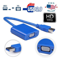 CONVERTISSEUR USB 3.0 Vers VGA Video Graphic Display