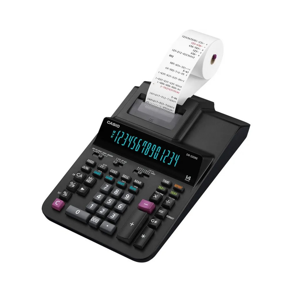 Casio DR-320RE Calculatrice imprimante – 14 chiffres