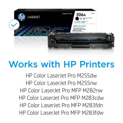 Cartouche de toner HP 206A noir originale