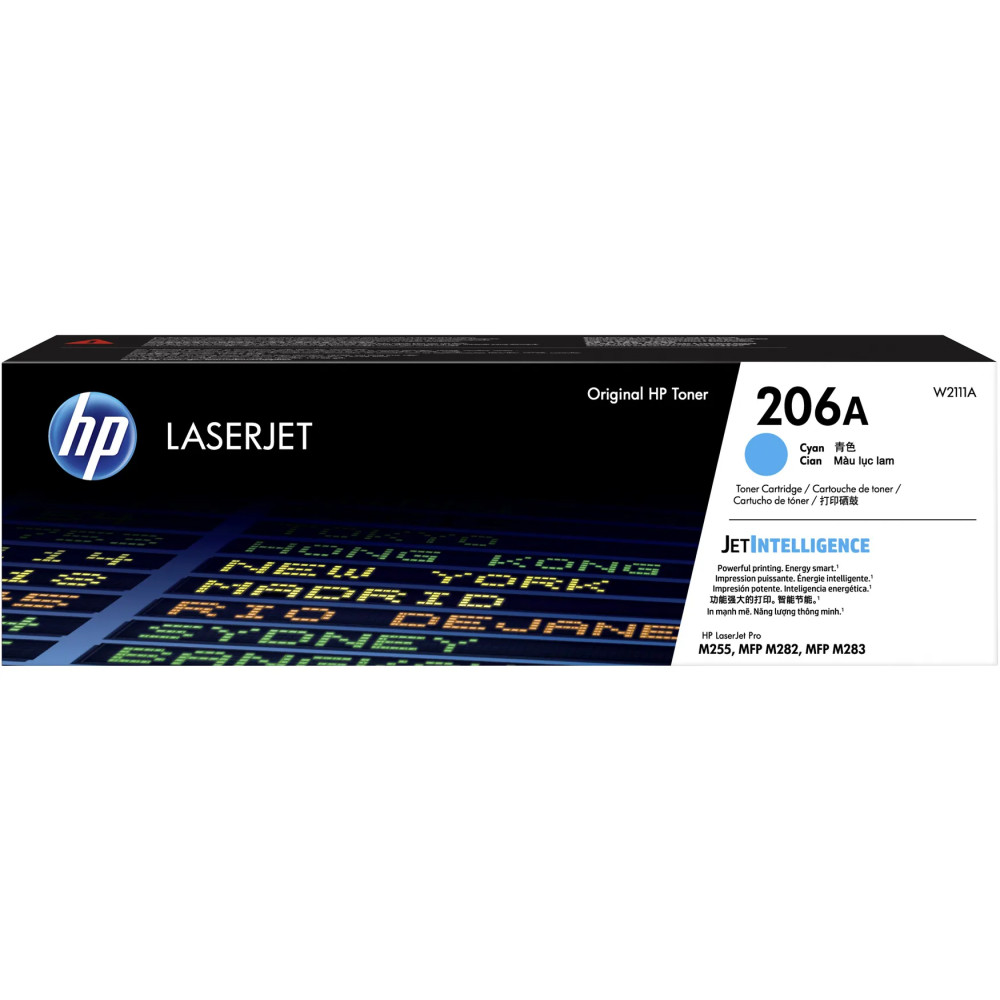 Cartouche de Toner HP 206A (W2111A) cyan - Bleu