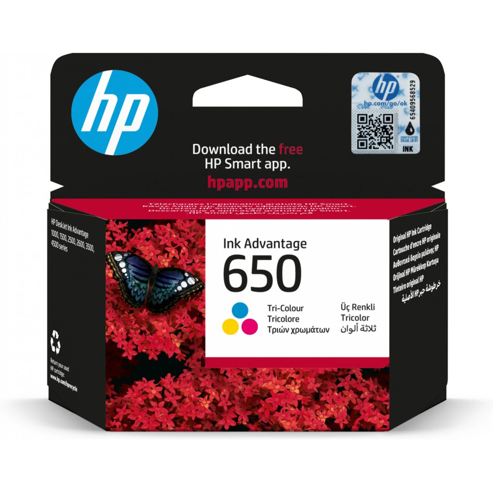 Cartouches D'encre HP 650 couleur (CZ102AE)
