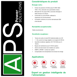 Onduleur 2 KVA - 2000 VA - Monophasé APS ECO Plus