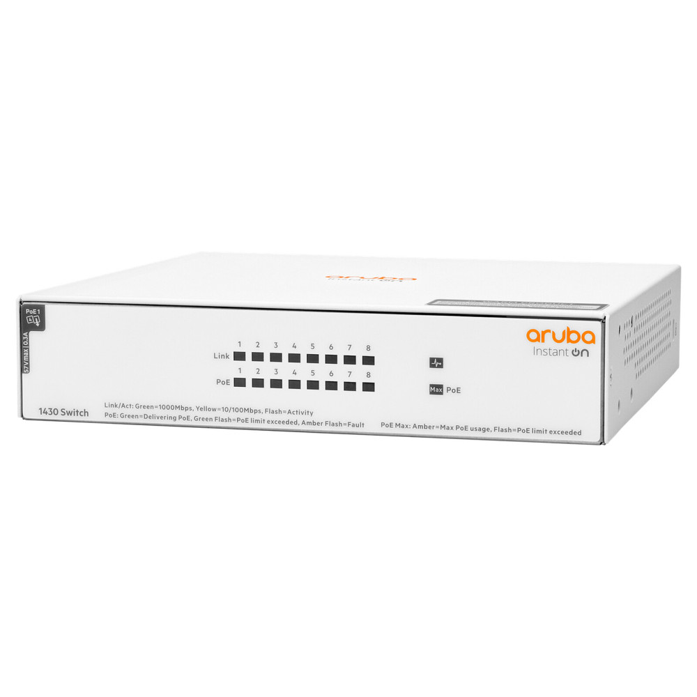 HPE Networking Instant On 1430 8G 64W R8R46A - Switch Aruba 8