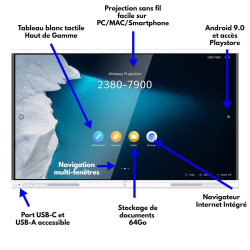 HUAWEI IdeaHub B2 IHB2-86SU 65 pouces + Accessoires - Écran