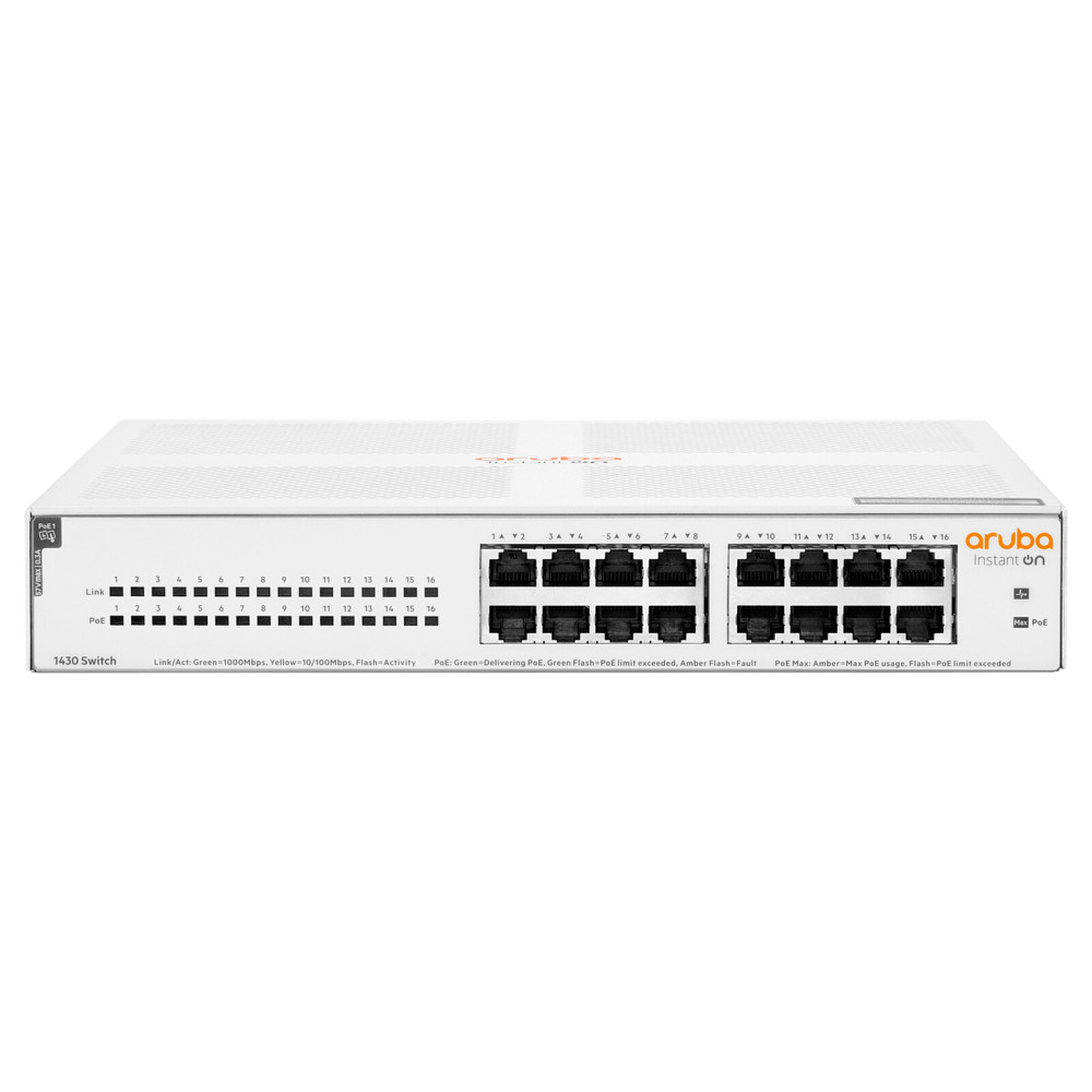 HPE Networking Instant On 1430 16G 124W R8R48A - Switch Aruba HPE Networking Instant On 1430 16G 124W R8R48A - Switch Aruba