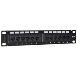 Panneau de Brassage 24 Ports RJ45 CAT 6 Equipe - ENS-PA24P6E