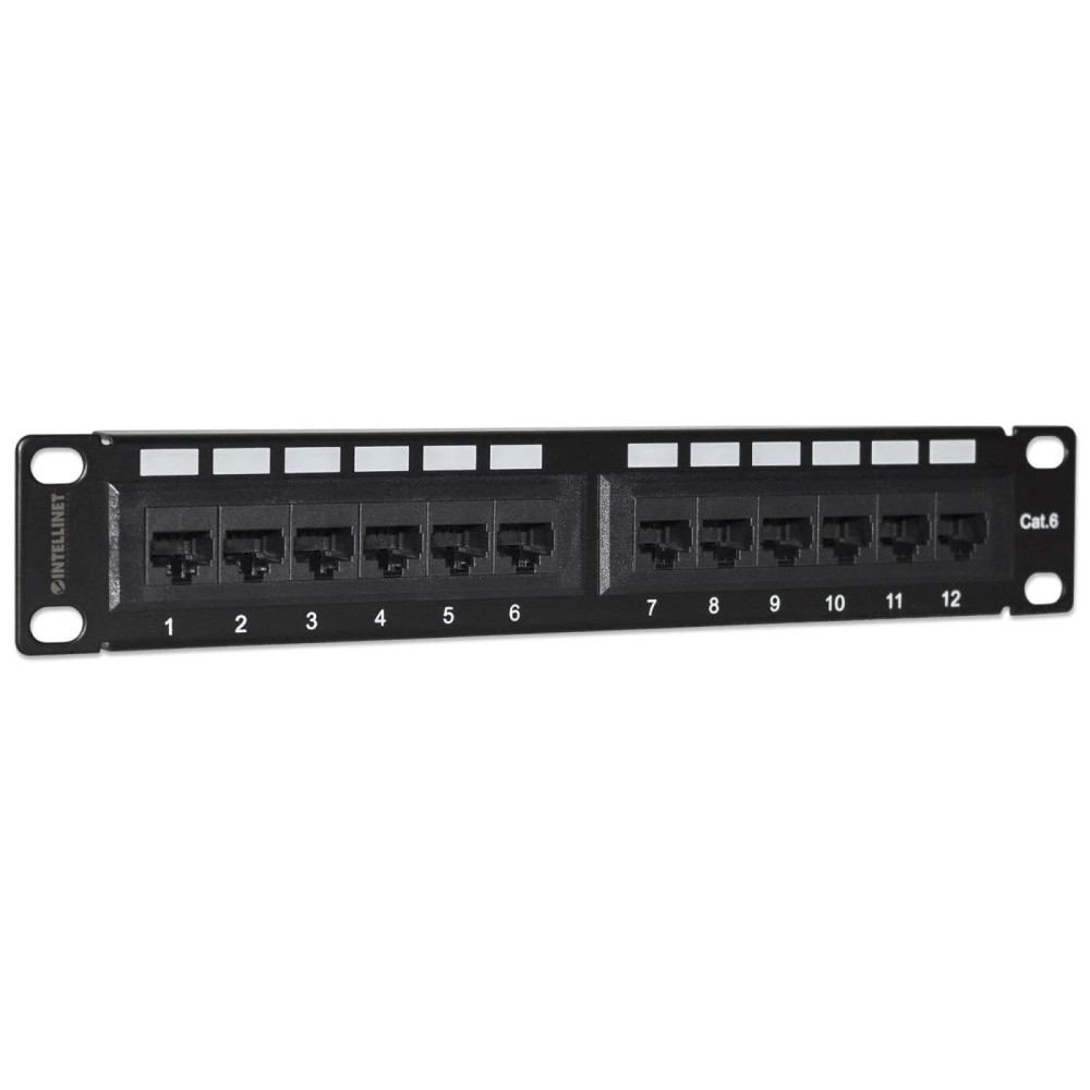 Panneau de Brassage 24 Ports RJ45 CAT 6 Equipe - ENS-PA24P6E