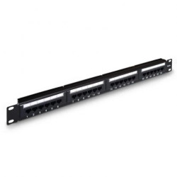 Panneau de Brassage 24 Ports RJ45 CAT 6 Equipe - ENS-PA24P6E
