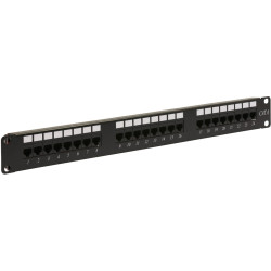 Panneau de Brassage 24 Ports RJ45 CAT 6 Equipe - ENS-PA24P6E