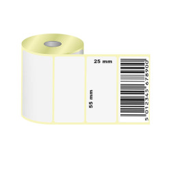Rouleau d'étiquette transfert thermique autocollante 55mm X 25mm