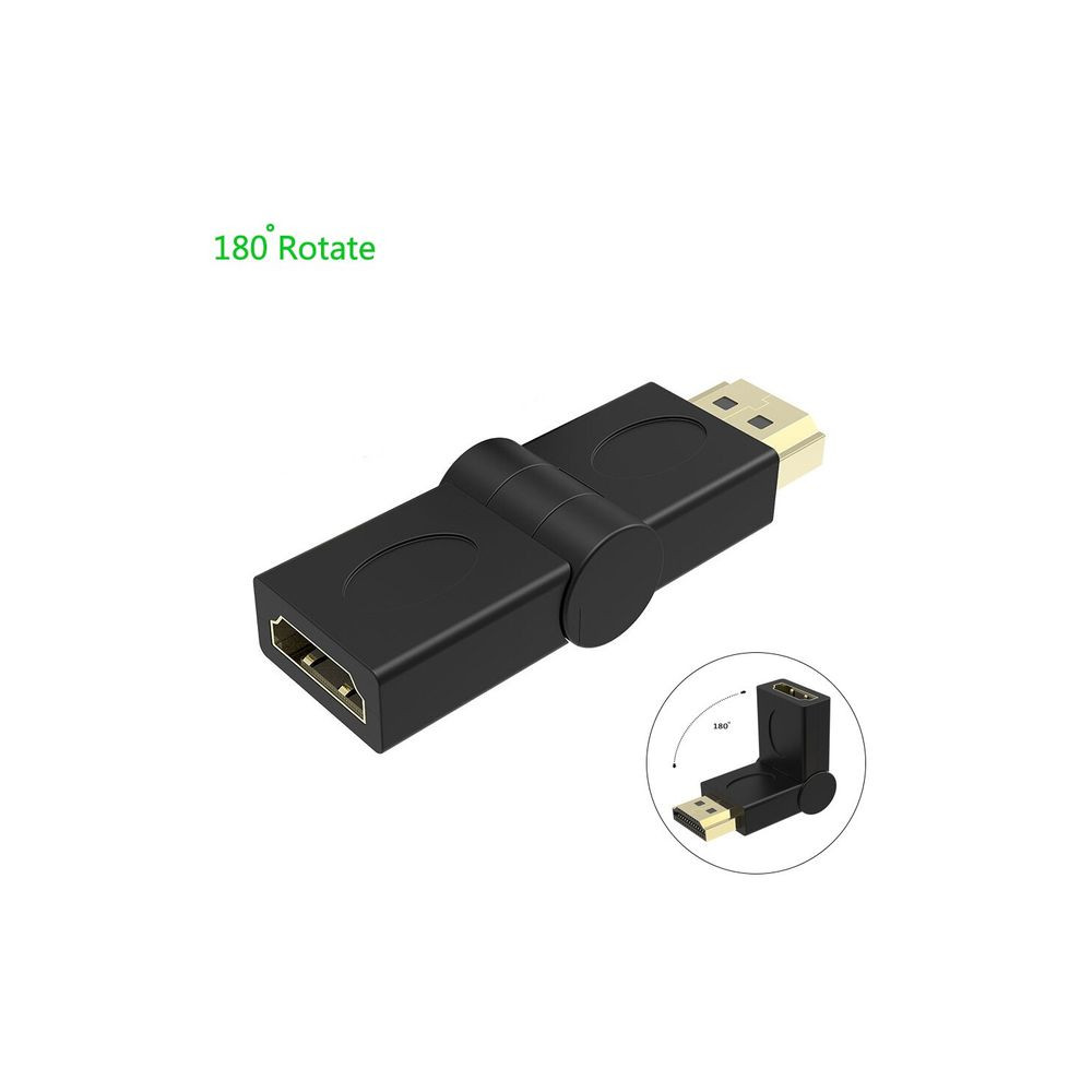 Adaptateur HDMI Mâle / Femelle Flexible – Noir