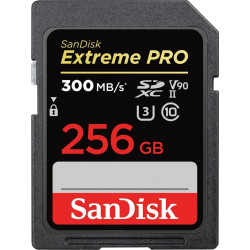 Carte mémoire SDXC SanDisk Extreme PRO 256 Go jusqu'à 300 Mo /