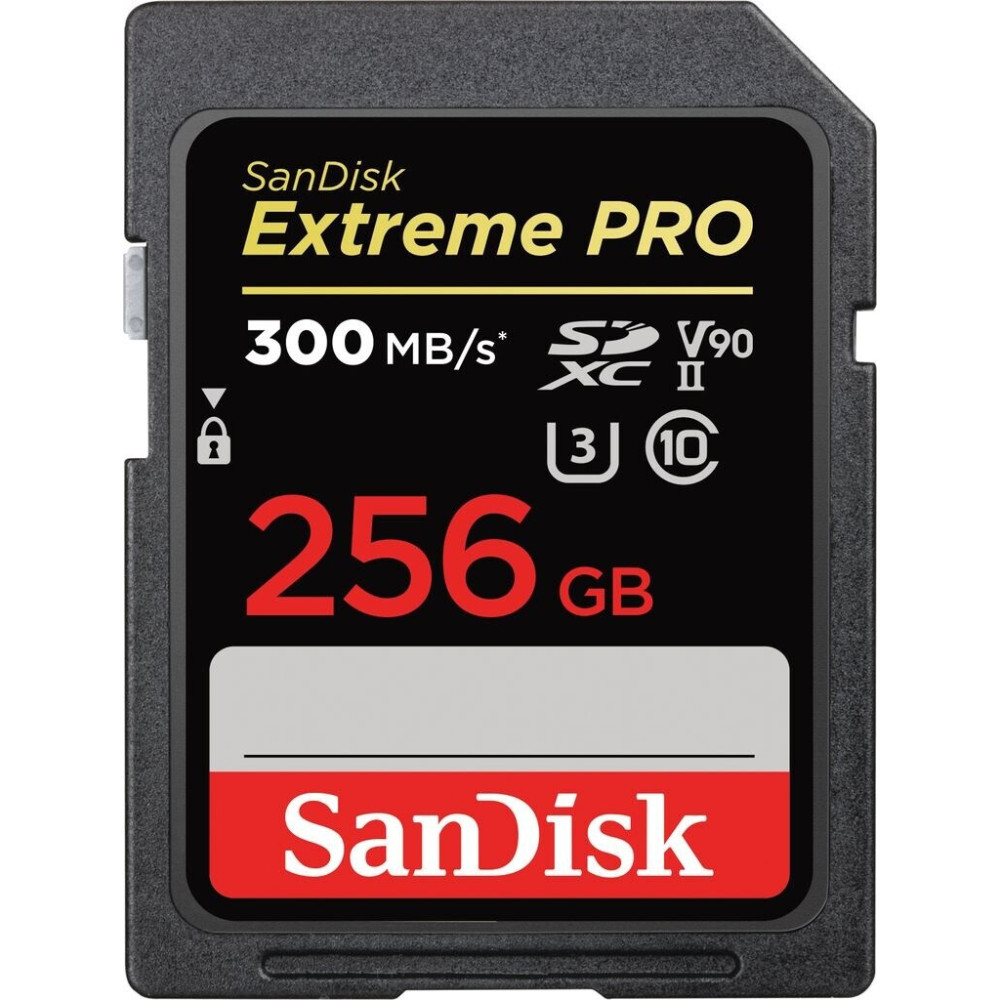Carte mémoire SDXC SanDisk Extreme PRO 256 Go jusqu'à 300 Mo /