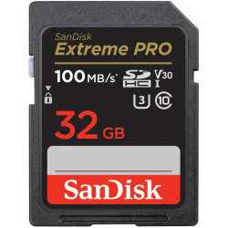 Carte Mémoire SDHC Sandisk Extreme Pro 32 Go jusqu'à 100 Mo/s