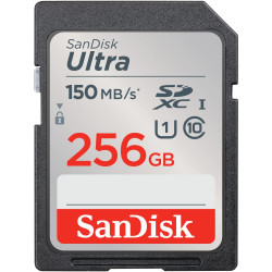 Carte mémoire SDXC SanDisk Ultra 256Go, jusqu'à 150 Mo/s