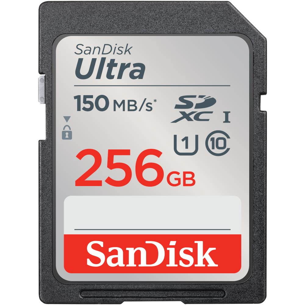 Carte mémoire SDXC SanDisk Ultra 256Go, jusqu'à 150 Mo/s