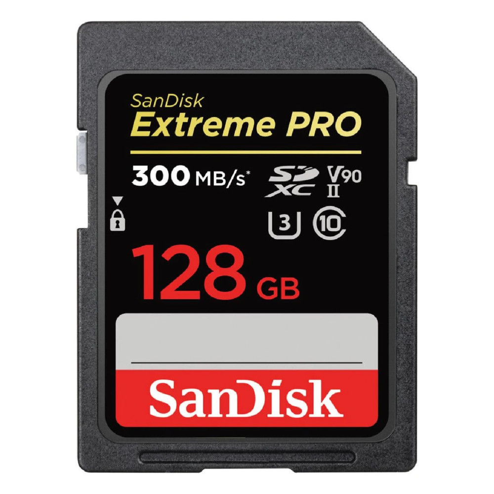 Carte mémoire SDXC SanDisk Extreme PRO 128 Go jusqu'à 300Mo /