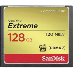 Carte Mémoire CF CompactFlash SanDisk Extreme 128 Go UDMA7