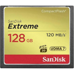 Carte Mémoire CF CompactFlash SanDisk Extreme 128 Go UDMA7
