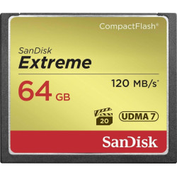 Carte Mémoire CF CompactFlash SanDisk Extreme 64 Go UDMA7 avec